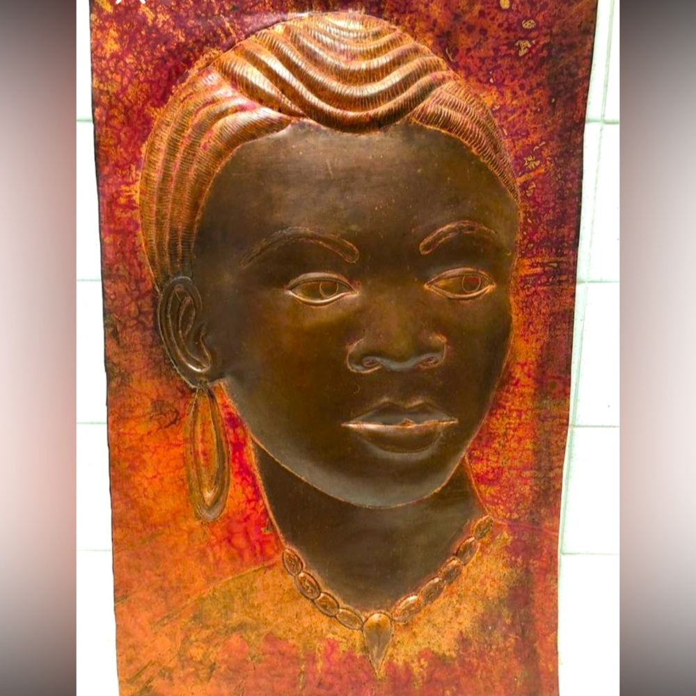 Vintage African 3D Metal Art